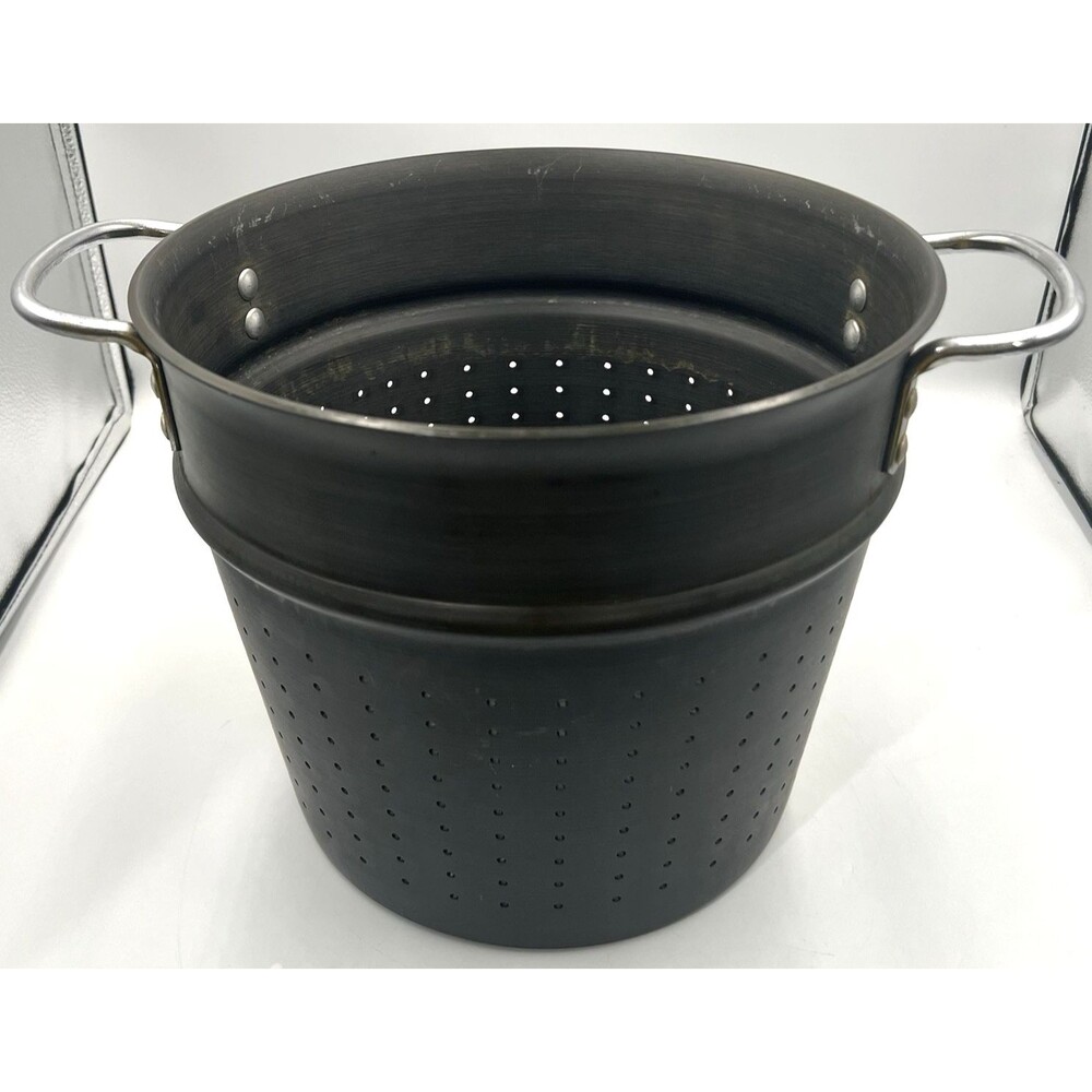 Vintage Hard Anodized Aluminum 8 QT Pasta Steamer Insert Replacement 10.25x9